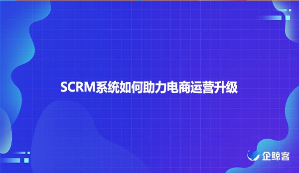 SCRM系统如何助力电商运营升级