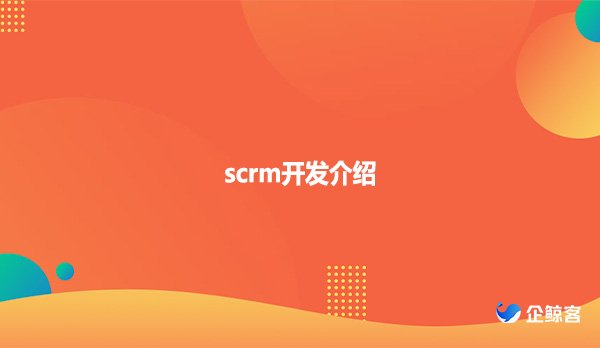 scrm开发介绍
