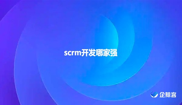 scrm开发哪家强