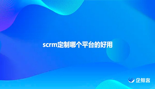 scrm定制哪个平台的好用